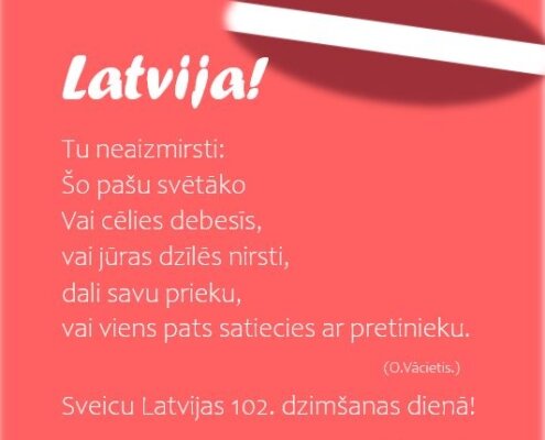 Sagaidot Latvijas dzimšanas dienu