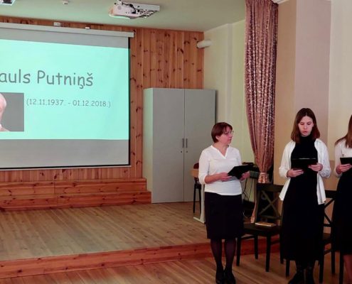 Paulam Putniņam veltīta literārā stunda