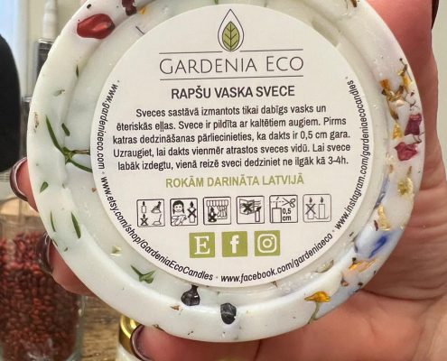 “Gardenia Eco” sveču mājā