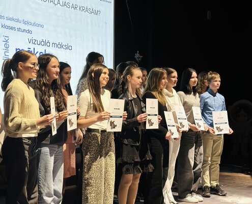 Valsts olimpiāžu un konkursu laureātu sveikšana