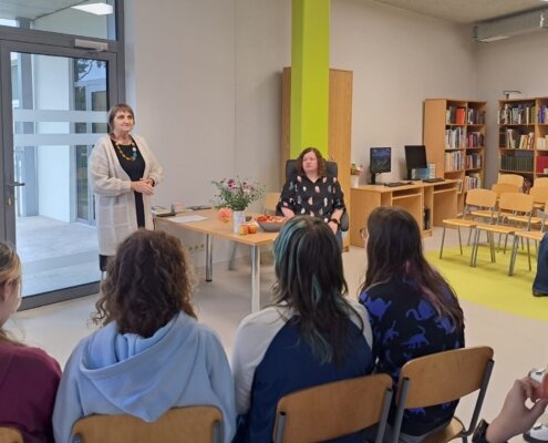 Tikšanās ar skolas absolventi Līgu Kleinbergu